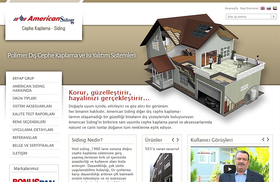 American Siding - Polimer Dış Cephe Kaplama Sistemleri
