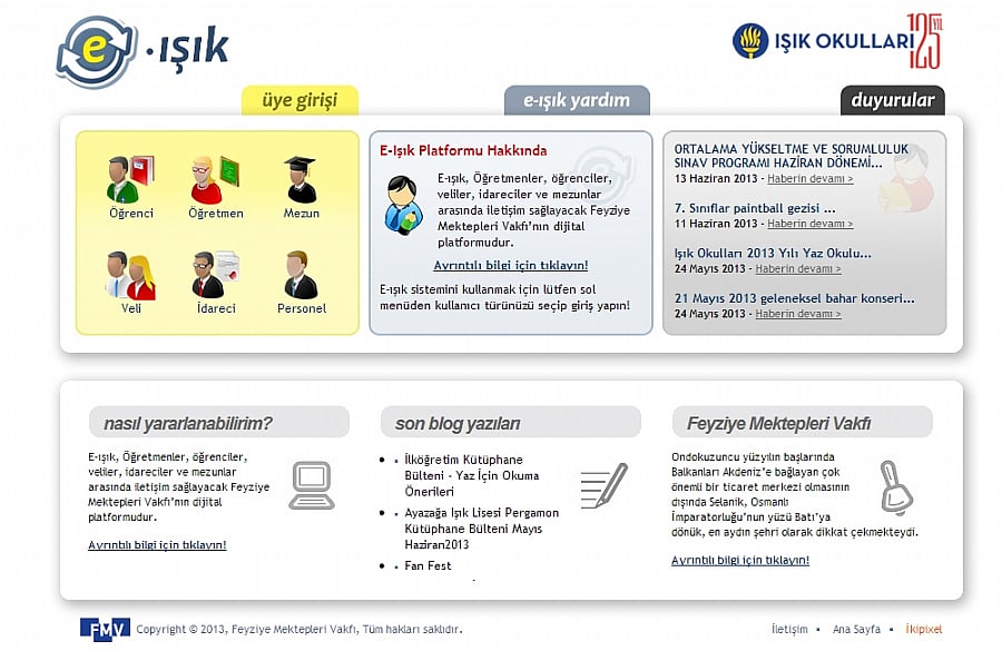 Feyziye Mektepleri Vakfı - E-Işık Portalı