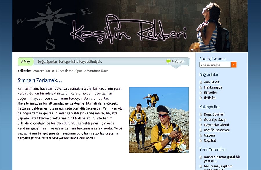 Kaşifin Rehberi - Kişisel Site