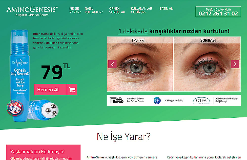Kırışıklık Giderici Serum