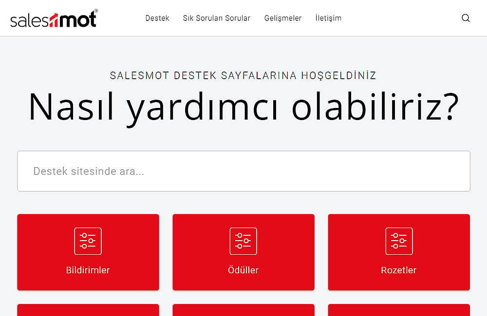 Motivacraft Destek Sayfaları