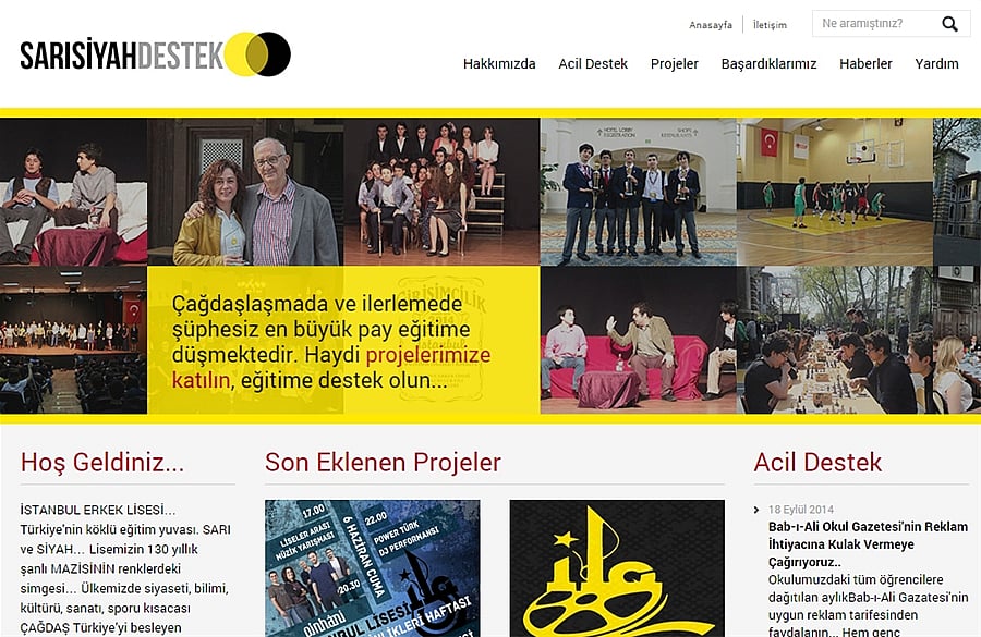Sarı Siyah Destek - İstanbul Erkek Lisesi Bağış Platformu