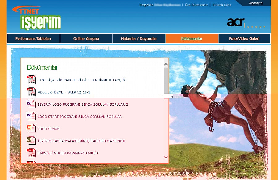 ACR Group - Ttnet İşyerim Extranet