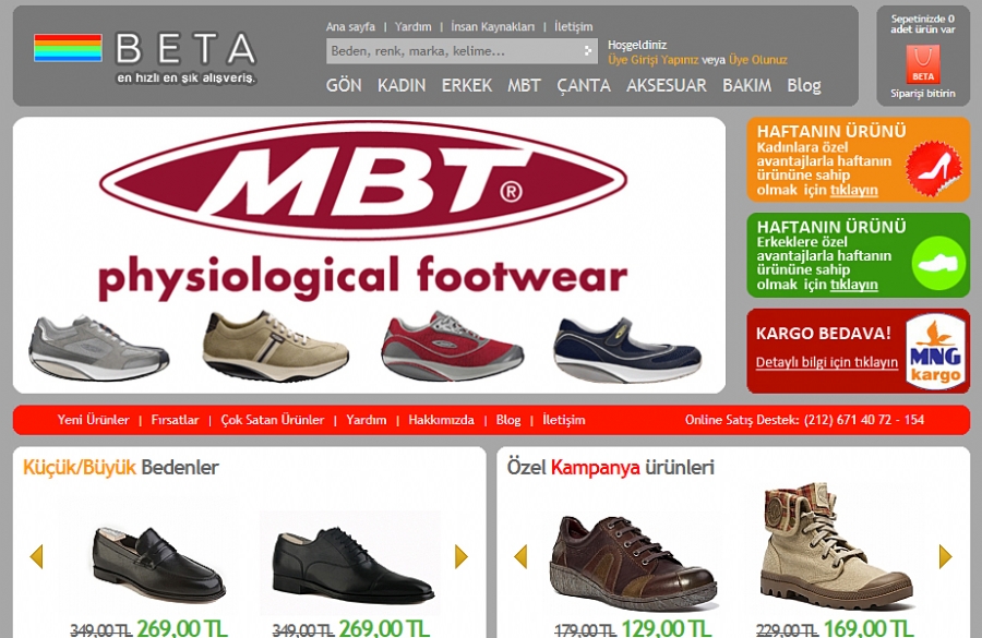 Beta Ayakkabı | E-satış Sitesi