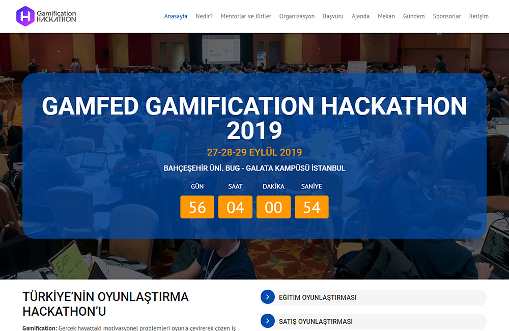 Gamfed Turkey Gamification Hackathon