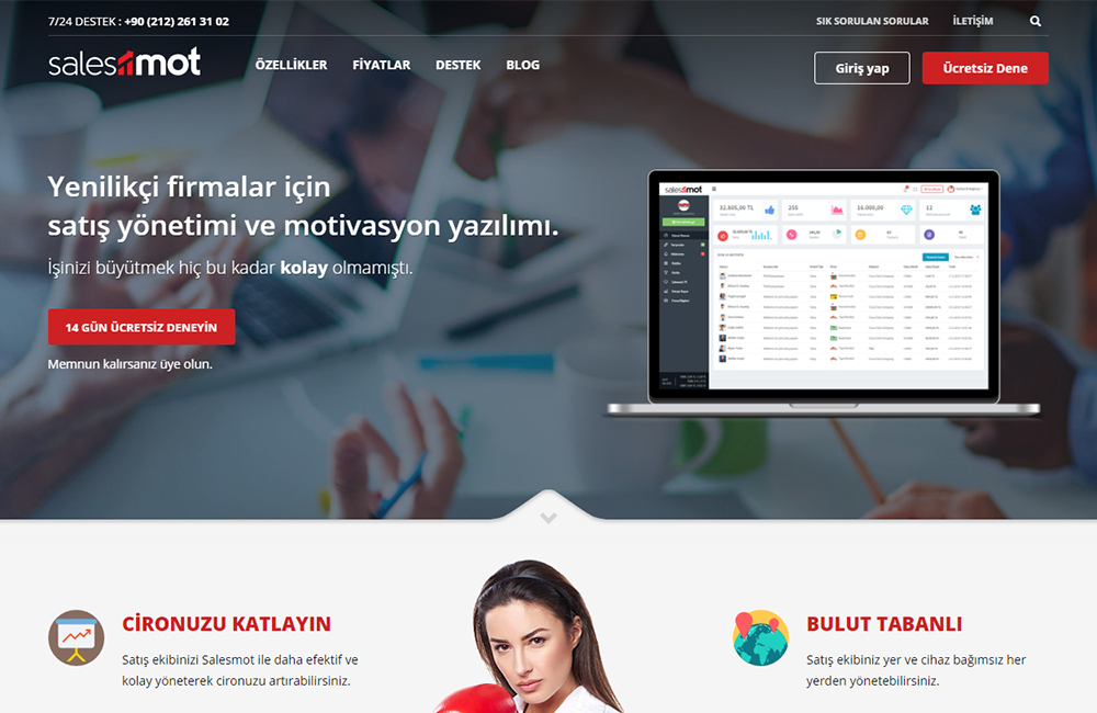 Salesmot - Satış yönetimi ve motivasyon SaaS yazılımı