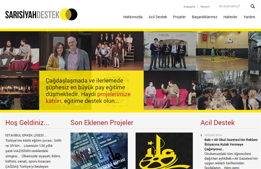 Sarı Siyah Destek - İstanbul Erkek Lisesi Bağış Platformu